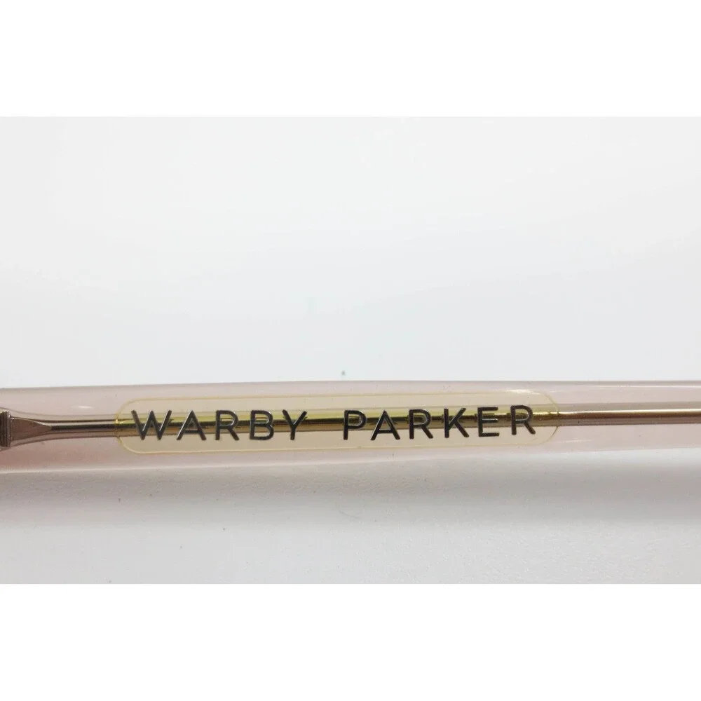 Warby Parker Durand M 668 Eyeglasses Rose Pink Translucent Round Frames